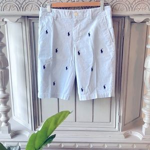 Boys Ralph Lauren POLO Seersucker Shorts. Size 14